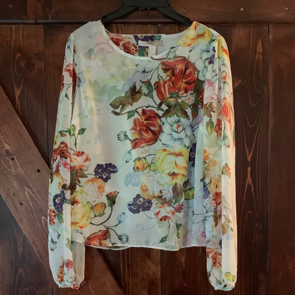 Forever 21 Multicolor Floral Blouse